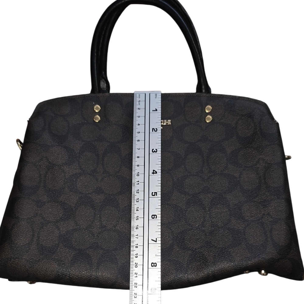 Coach Lillie Carryall Brown Signature Canvas Handbag Purse - Picture 14 of 16